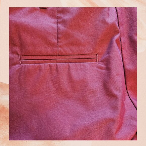 H&M Burgundy Ankle Pixie Slacks - Picture 3 of 4